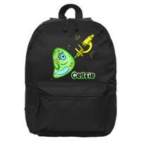 Cellfie Science Joke Biology Cell & Microscope Selfie Pun 16 in Basic Backpack