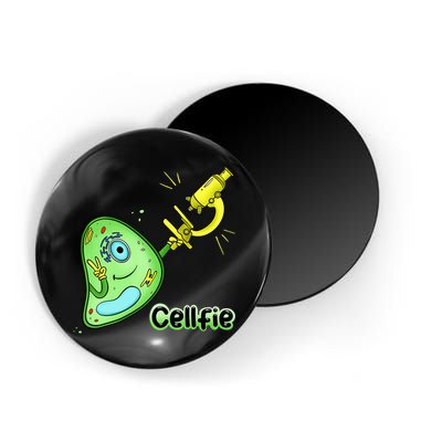 Cellfie Science Joke Biology Cell & Microscope Selfie Pun Magnet