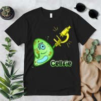 Cellfie Science Joke Biology Cell & Microscope Selfie Pun Premium T-Shirt