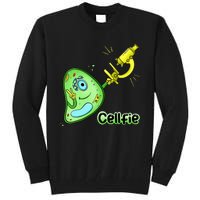 Cellfie Science Joke Biology Cell & Microscope Selfie Pun Tall Sweatshirt