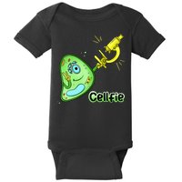 Cellfie Science Joke Biology Cell & Microscope Selfie Pun Baby Bodysuit