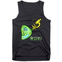 Cellfie Science Joke Biology Cell & Microscope Selfie Pun Tank Top