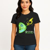 Cellfie Science Joke Biology Cell & Microscope Selfie Pun Womens T-Shirt