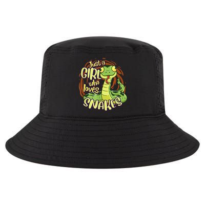 Cute Snake Just A Girl Who Loves Snakes Cool Comfort Performance Bucket Hat