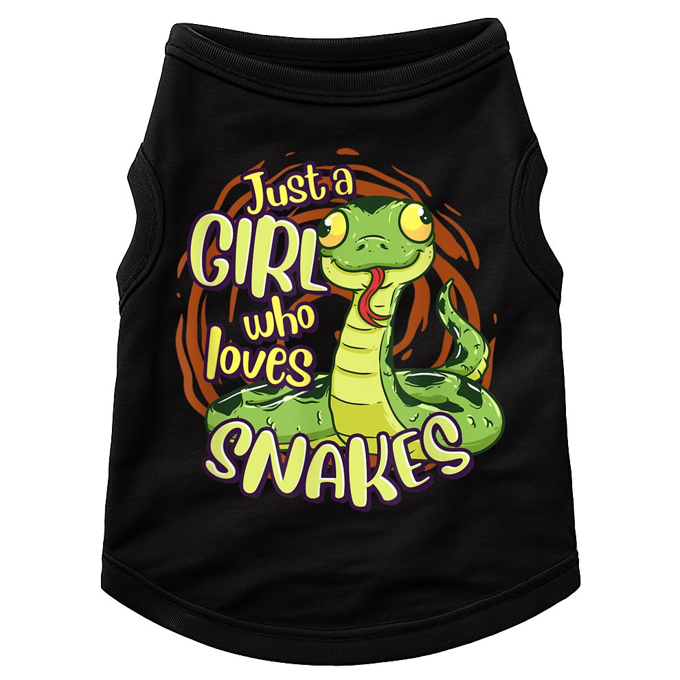 Cute Snake Just A Girl Who Loves Snakes Doggie Tank