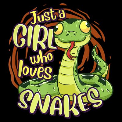 Cute Snake Just A Girl Who Loves Snakes T-Shirt