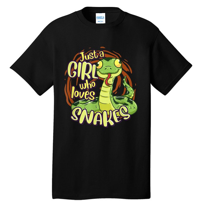 Cute Snake Just A Girl Who Loves Snakes Tall T-Shirt