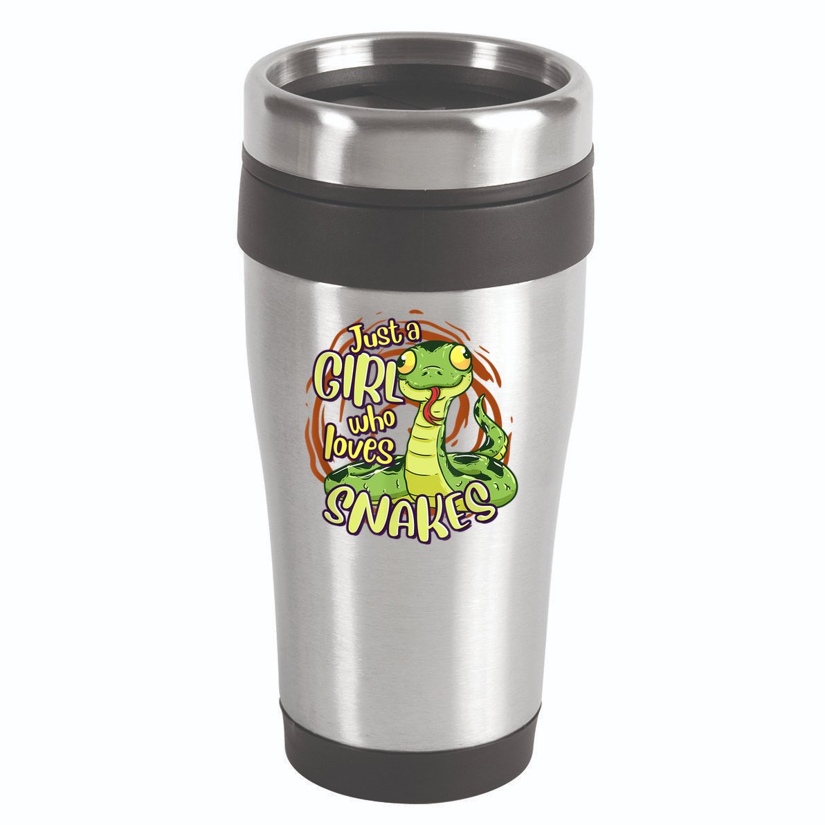 Cute Snake Just A Girl Who Loves Snakes 16oz Travel Tumbler