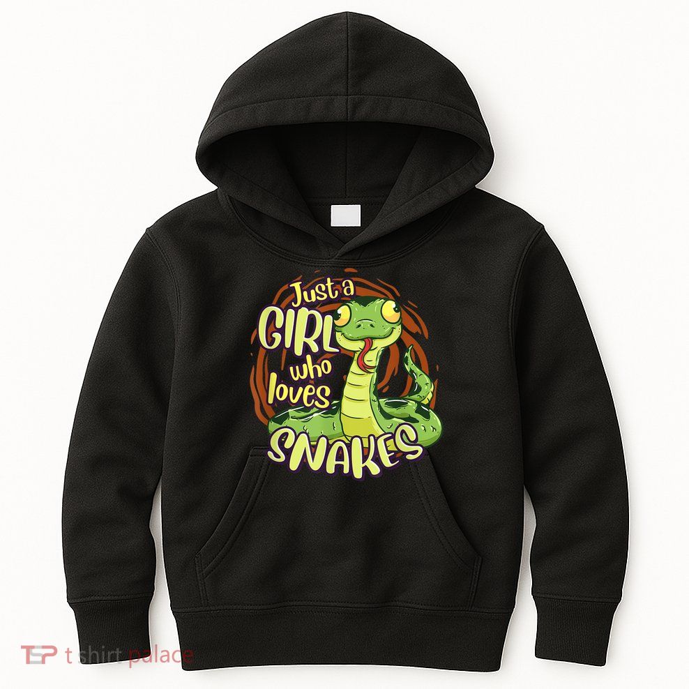 Cute Snake Just A Girl Who Loves Snakes Kids Hoodie