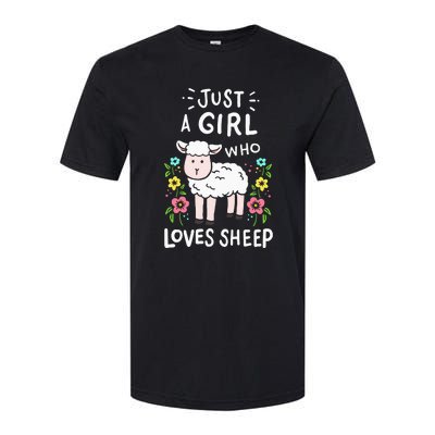 Cute Sheep Just A Girl Who Loves Sheep Softstyle® CVC T-Shirt