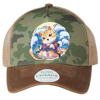 Cat Sushi Japanese Anime Kawaii Neko Legacy Tie Dye Trucker Hat