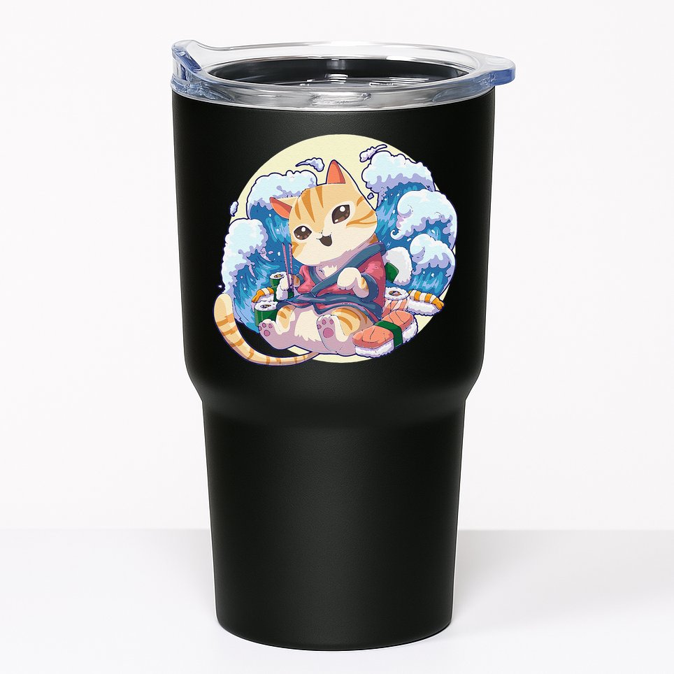 Cat Sushi Japanese Anime Kawaii Neko Tumbler