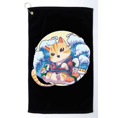 Cat Sushi Japanese Anime Kawaii Neko Golf Towel