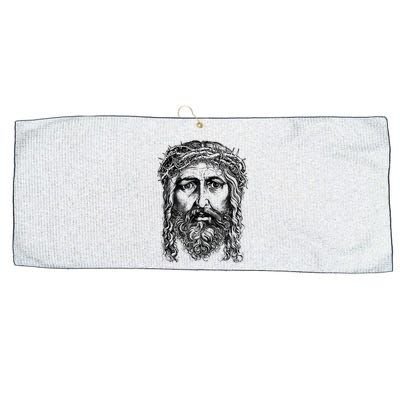 Cj Stroud Jesus Large Microfiber Waffle Golf Towel