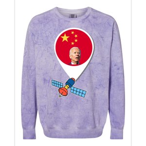 Chinese Spy Joe Biden Balloon Funny Colorblast Crewneck Sweatshirt