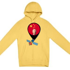 Chinese Spy Joe Biden Balloon Funny Premium Pullover Hoodie