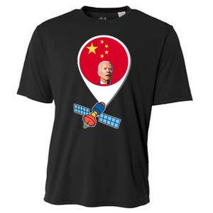 Chinese Spy Joe Biden Balloon Funny Cooling Performance Crew T-Shirt