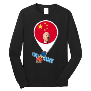 Chinese Spy Joe Biden Balloon Funny Long Sleeve Shirt