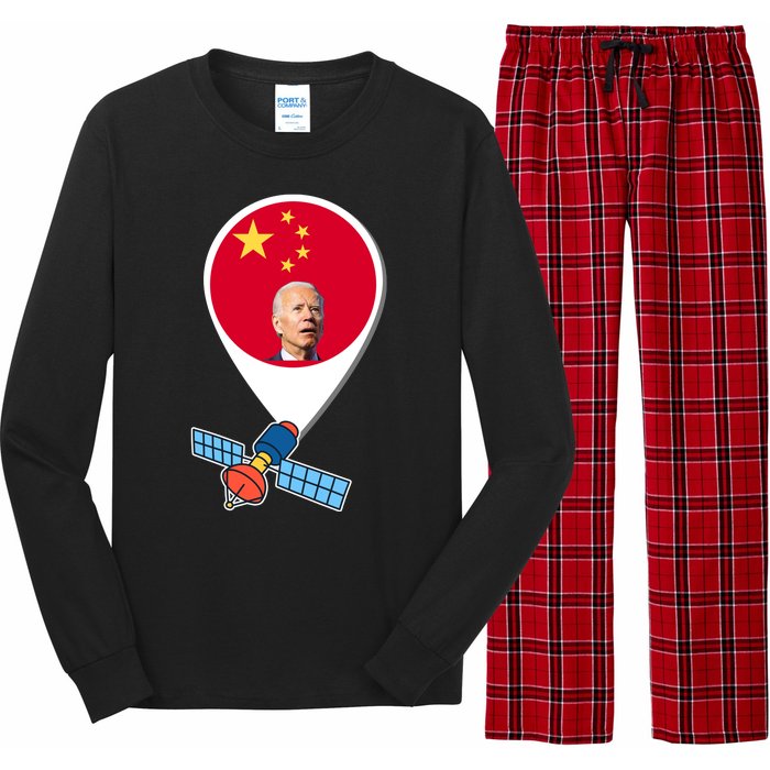 Chinese Spy Joe Biden Balloon Funny Long Sleeve Pajama Set