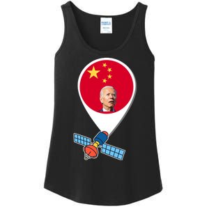 Chinese Spy Joe Biden Balloon Funny Ladies Essential Tank