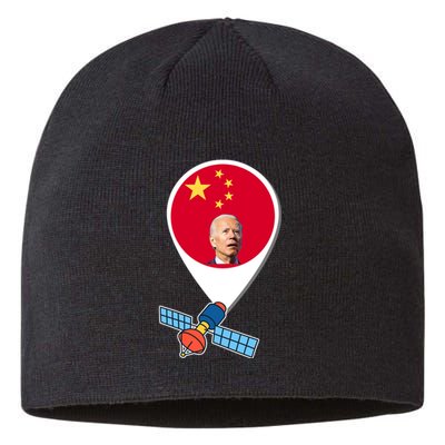 Chinese Spy Joe Biden Balloon Funny Sustainable Beanie