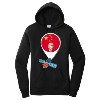 Chinese Spy Joe Biden Balloon Funny Women's Pullover Hoodie