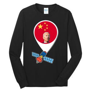 Chinese Spy Joe Biden Balloon Funny Tall Long Sleeve T-Shirt