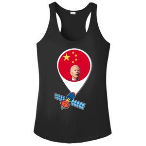 Chinese Spy Joe Biden Balloon Funny Ladies PosiCharge Competitor Racerback Tank