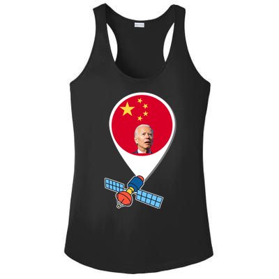 Chinese Spy Joe Biden Balloon Funny Ladies PosiCharge Competitor Racerback Tank