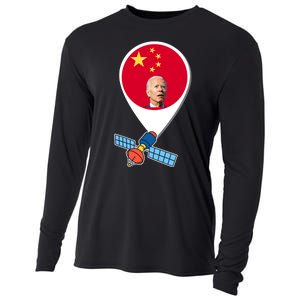 Chinese Spy Joe Biden Balloon Funny Cooling Performance Long Sleeve Crew