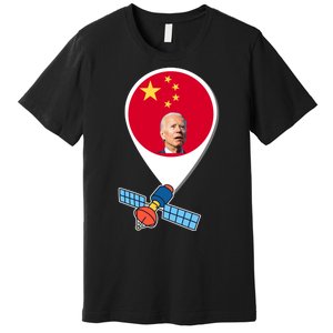 Chinese Spy Joe Biden Balloon Funny Premium T-Shirt