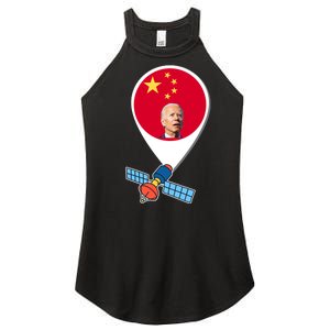 Chinese Spy Joe Biden Balloon Funny Women's Perfect Tri Rocker Tank