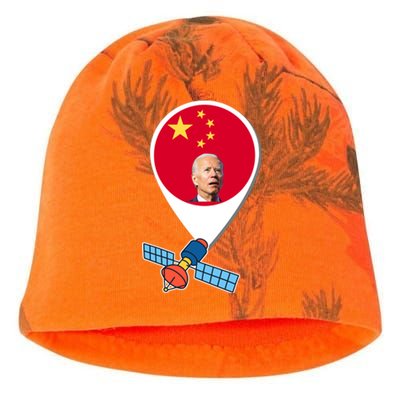 Chinese Spy Joe Biden Balloon Funny Kati - Camo Knit Beanie