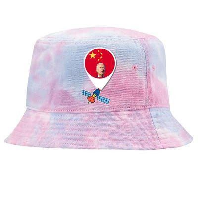 Chinese Spy Joe Biden Balloon Funny Tie-Dyed Bucket Hat