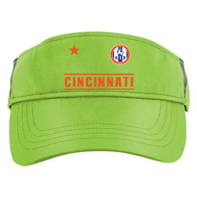 Cincinnati Soccer Jersey 513 Original Royal Design Cute Gift Adult Drive Performance Visor