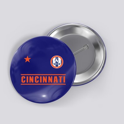 Cincinnati Soccer Jersey 513 Original Royal Design Cute Gift Button