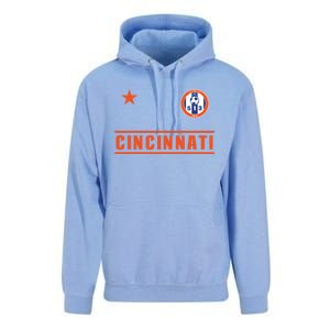 Cincinnati Soccer Jersey 513 Original Royal Design Cute Gift Unisex Surf Hoodie