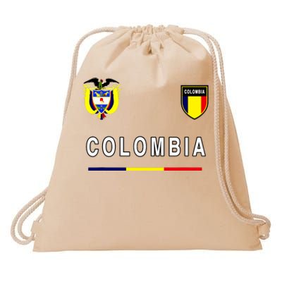 Colombia Sportsoccer Jersey Flag Drawstring Bag