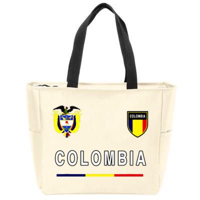 Colombia Sportsoccer Jersey Flag Zip Tote Bag