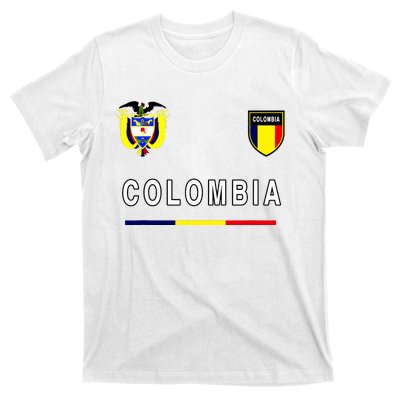 Colombia Sportsoccer Jersey Flag T-Shirt