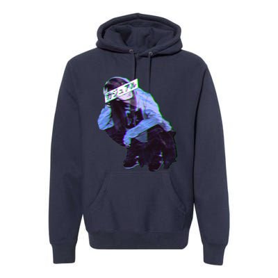 Comfortable Sad Japanese Anime Aesthetic Premium Hoodie