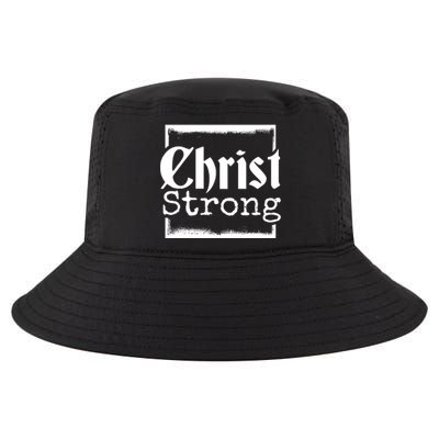 Christ Strong Jesus Lover Gift Cool Comfort Performance Bucket Hat