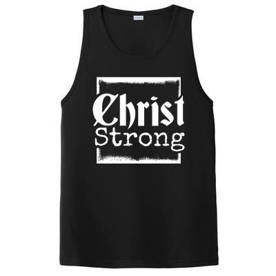 Christ Strong Jesus Lover Gift PosiCharge Competitor Tank