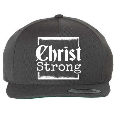 Christ Strong Jesus Lover Gift Wool Snapback Cap