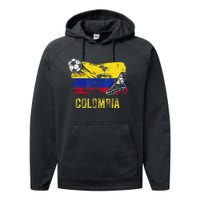 Colombia Soccer Jersey Fan Gallery Cheer Lady Mom Family Performance Fleece Hoodie