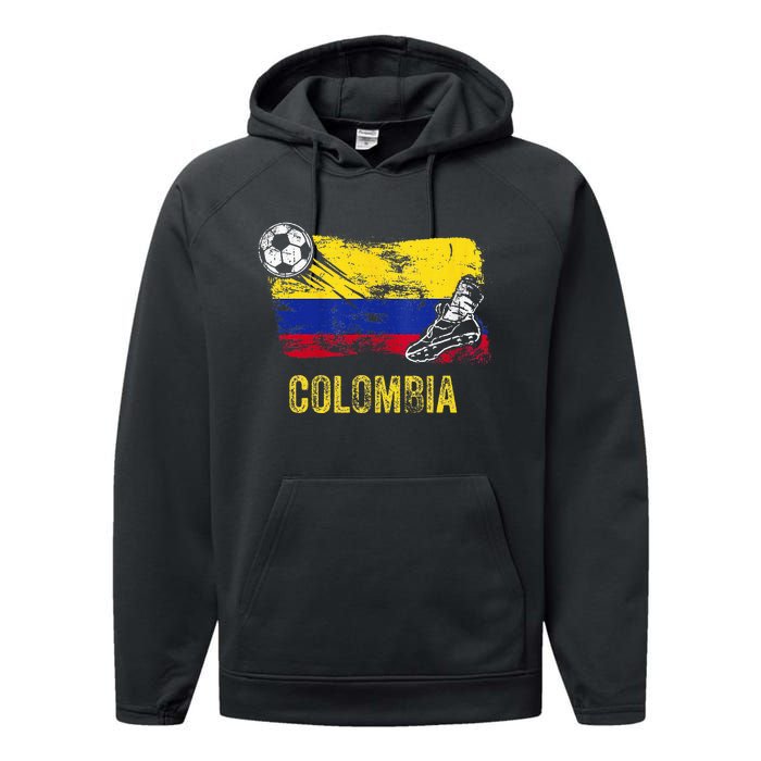 Colombia Soccer Jersey Fan Gallery Cheer Lady Mom Family Performance Fleece Hoodie