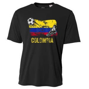 Colombia Soccer Jersey Fan Gallery Cheer Lady Mom Family Cooling Performance Crew T-Shirt