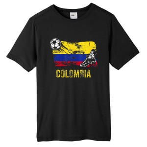 Colombia Soccer Jersey Fan Gallery Cheer Lady Mom Family Tall Fusion ChromaSoft Performance T-Shirt