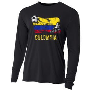 Colombia Soccer Jersey Fan Gallery Cheer Lady Mom Family Cooling Performance Long Sleeve Crew