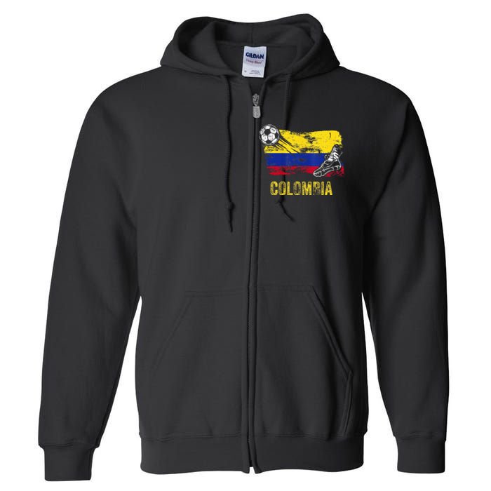 Colombia Soccer Jersey Fan Gallery Cheer Lady Mom Family Full Zip Hoodie